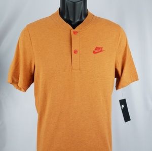 Nike Sportswear NSW Knit Henley Top Tee Sz S